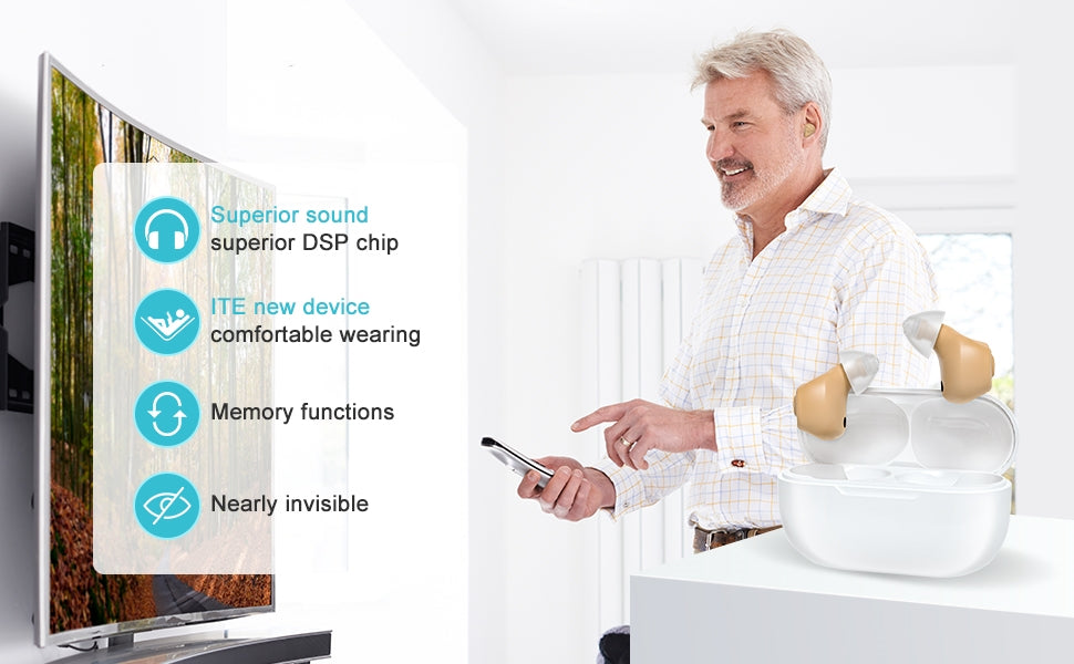 AuyeeSnc In-Ear ITE Rechargeable Hearing Aid – Auyeesnc