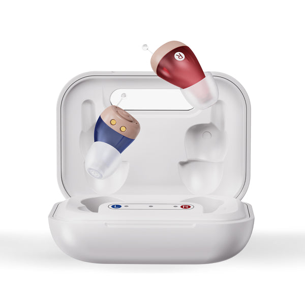 AuyeeSnc ITE Hearing Aids: Rechargeable, Noise Reduction, Easy Operation for Seniors